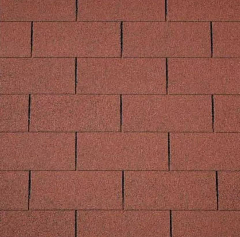 Черепиця бітумна Superglass 3T 10 Tile Червоний плитка (цегляна)